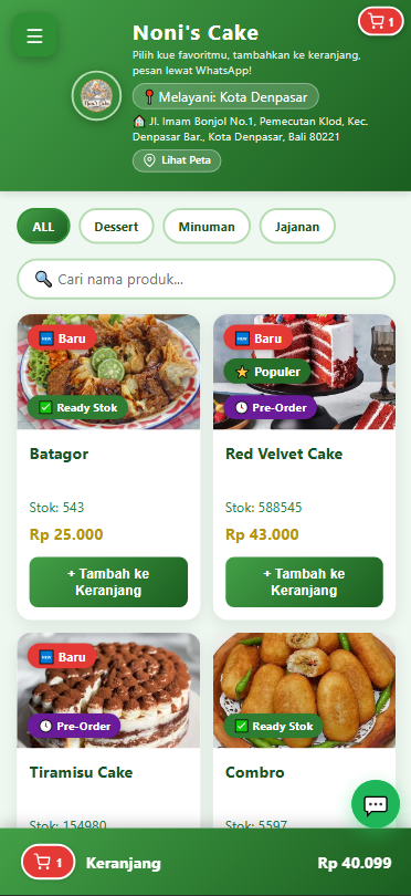 Contoh Toko Kue